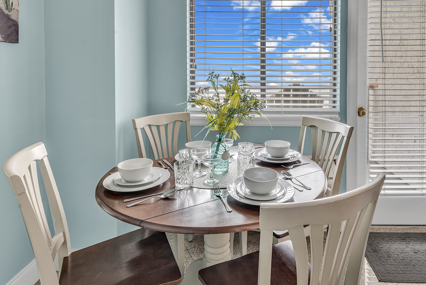 Bunk room cleaned and ready for young guests